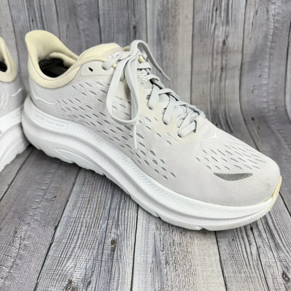 Hoka One One Kawana Women’s Sz 8 B Nimbus Cloud Ice White Running Shoes Sneakers